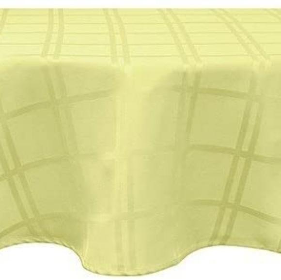 Origins - microfiber 90in yellow round tablecloth - new - Picture 1 of 3